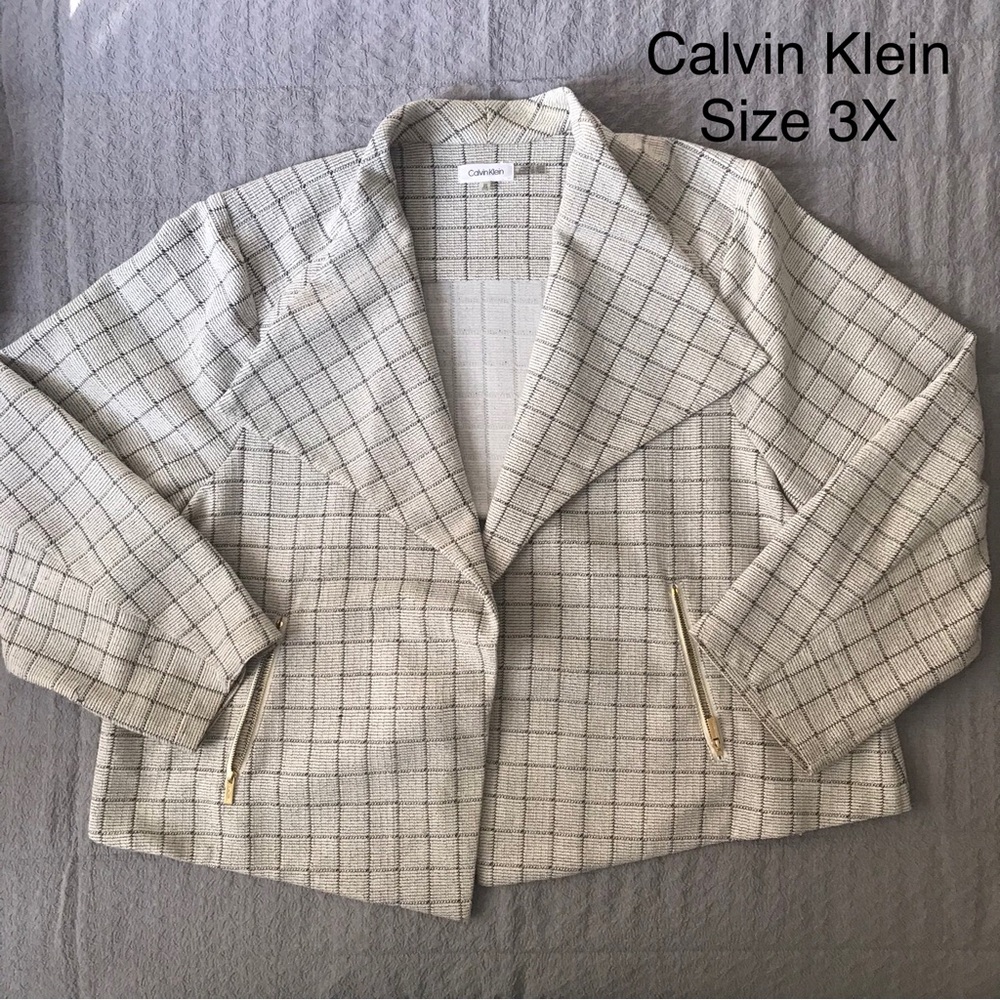 Calvin Klein knit jacket , Size 3X